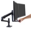 montaje 2 montaje Asa para dos monitores (negro)