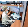 Pantalla Ergotron 2 Pantalla Ergotron WorkFit C, una pantalla LD