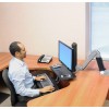 Escritorio. trabajar de pie 0 Escritorio. trabajar de pie WorkFit A con teclado suspendido, una pantalla LD