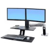 WorkFit-A Dual con teclado suspendido WorkFit-A Dual con teclado suspendidocon teclado suspendido
Esta maravillosa solución de escritorio para trabajar de pie o sentado añade beneficios ergonómicos, lo cual hace posible que la bandeja del teclado se coloque por debajo del nivel del escritorio para una comodidad de uso óptima.
La estación WorkFit de alt..