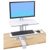 Ergotron WorkFit-S, pantalla mediana con Superficie de trabajo (blanco) Ergotron WorkFit-S, pantalla mediana con Superficie de trabajo (blanco)alla mediana HD con Superficie de trabajo (blanco) Transforme cualquier superficie de escritorio en un área personalizada para trabajar sentado o de pie. ¡Disfrute de ergonomía a buen precio! Trabaje en pie o sentado a voluntad. Esta estación de trabajoaj..