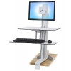 superficie de trabajo 1 superficie de trabajo Ergotron WorkFit S, pantalla mediana con Superficie de trabajo (blanco)