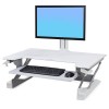 trabajar de pie o sentado 2 trabajar de pie o sentado WorkFit TL Estación de trabajo para escritorio de pie o sentado (blanco)