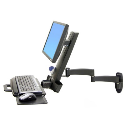 Brazo para monitor y teclado pared - Ergotron 45-230-200 Brazo para monitor y teclado pared Ergotron 45 230 200