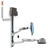 Sistema de montaje de pared para trabajar de pie o sentado LX Sistema de montaje de pared para trabajar de pie o sentado LXma de montaje de pared para trabajar de pie o sentado LX
Con Soporte pequeño de CPU en negro . Esta es una solución completa que se adapta a una pantalla LCD, teclado y CPU , la creación de una estación de trabajo sit- stand. Es perfecto para áreas de espacio re..
