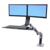 24 312 026 2 24 312 026 24 312 026 Soporte doble Workfit A Ergotron Monitor+Teclado