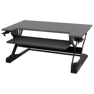 WorkFit-TL Estación de trabajo para escritorio de pie o sentado (negro) WorkFit TL Estación de trabajo para escritorio de pie o sentado (negro)