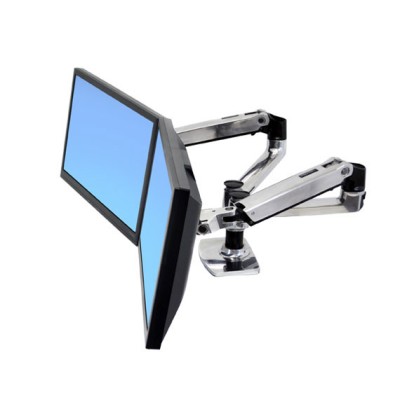 45-245-026 Brazo LX doble de mesa lado a 2 monitores lateral 45 245 026 Brazo LX doble de mesa lado a 2 monitores lateral