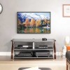 mueble madera tv 4 mueble madera tv Soporte para TV de madera cristal metal repisas metal