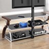 base tv 1 base tv Soporte para TV de madera cristal metal repisas metal