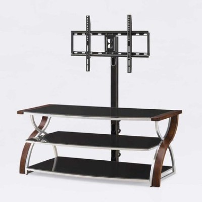 Soporte para TV de madera - cristal metal repisas metal Soporte para TV de madera cristal metal repisas metal