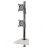 Abrazadera / Soporte de Escritorio Vertical para Doble Pantalla Plana de 15" a 27" DDR1527SDC