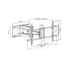 Soporte De Pared De Brazo Para TV´S De 37 "-90", Curvos Y Panel Plano