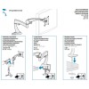 Brazo Neo-Flex articulado de monitor mesa 45-174-300