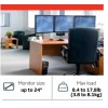 Soporte para 3 monitores en linea escritorio/mesa 24"